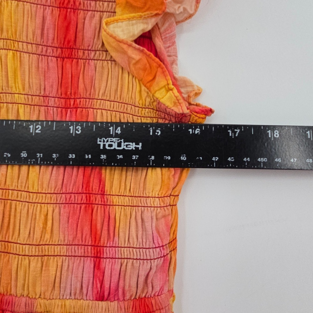 Anthropologie‎ Watercolor Smocked Maxi Dress Peregrine Midi Boho Flutter Sleeve - Picture 10 of 12